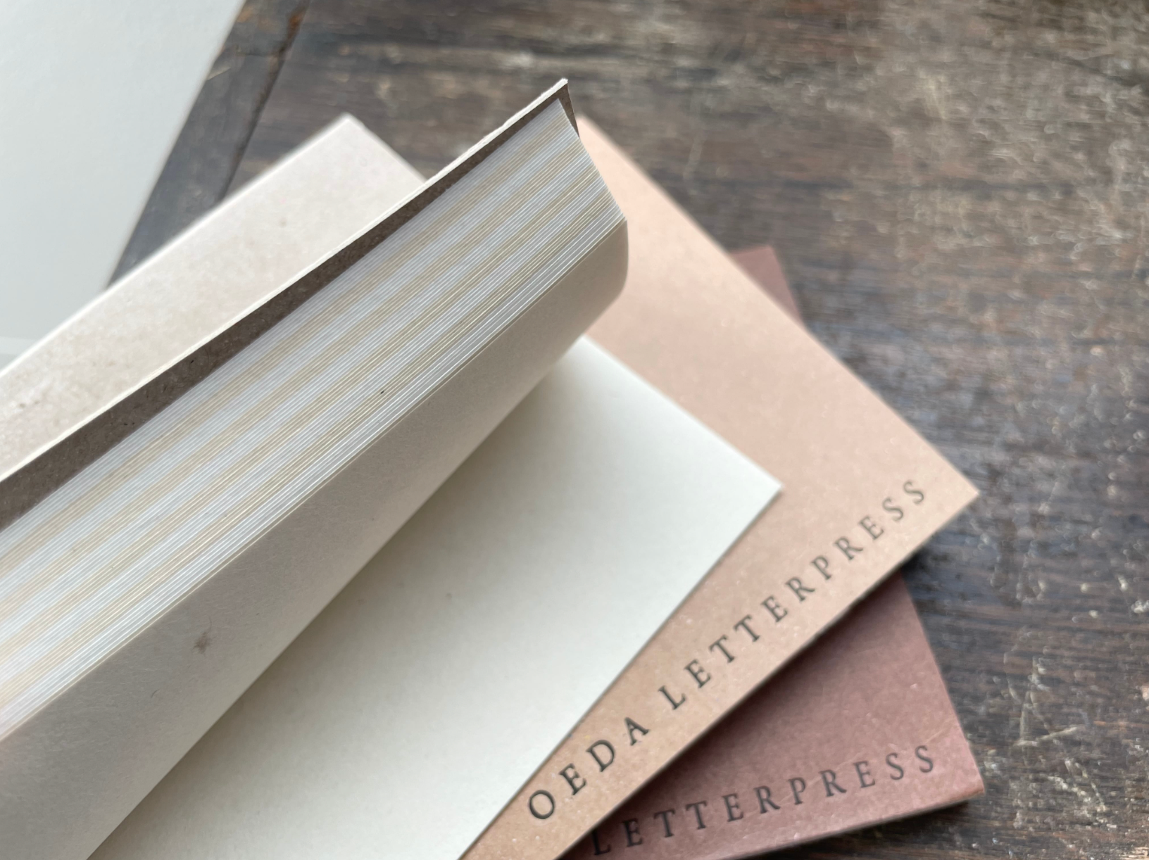 Mini Two color paper notebook(brown・craft・beige)