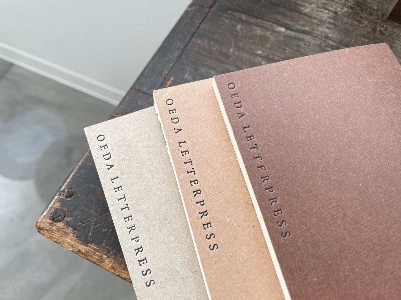 Mini Two color paper notebook(brown・craft・beige)