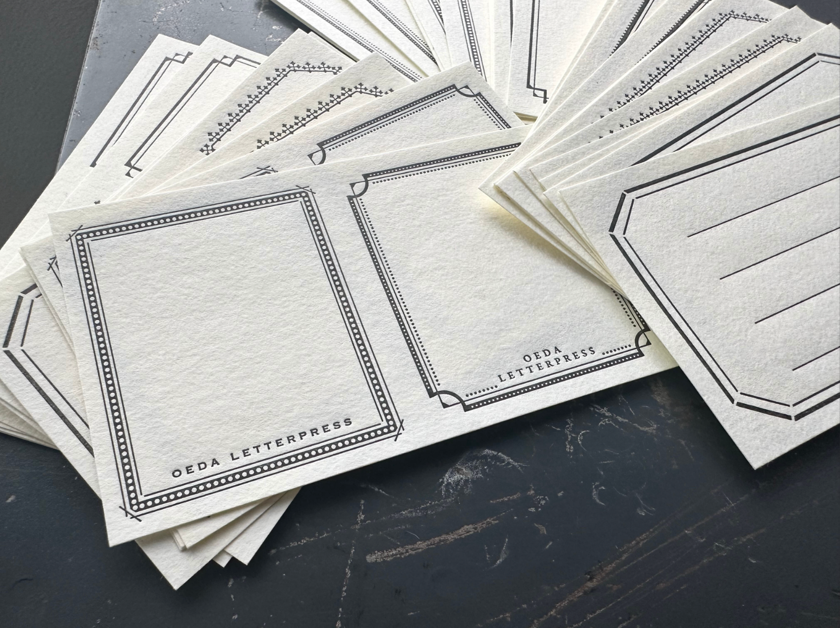 LETTERPRESS sticker set Bronze / Black(各36枚入り)