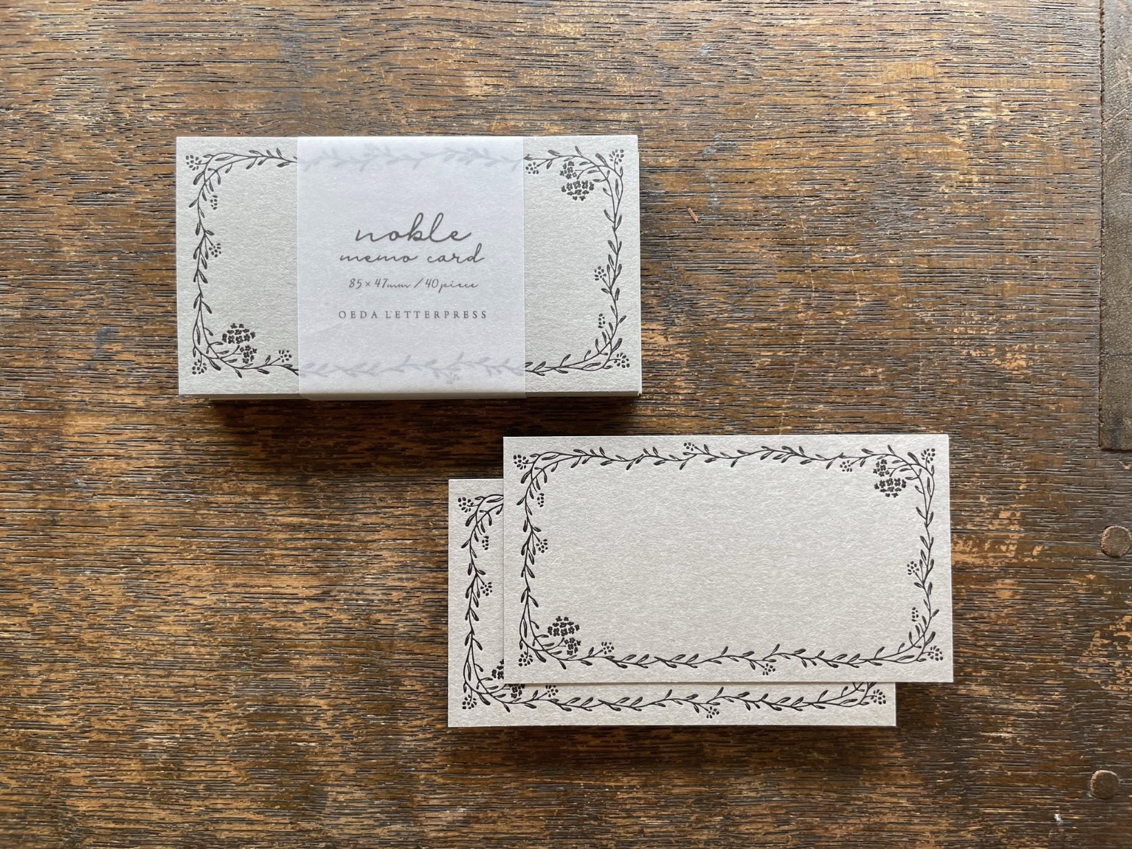 【活版印刷】Memo card (Noble)