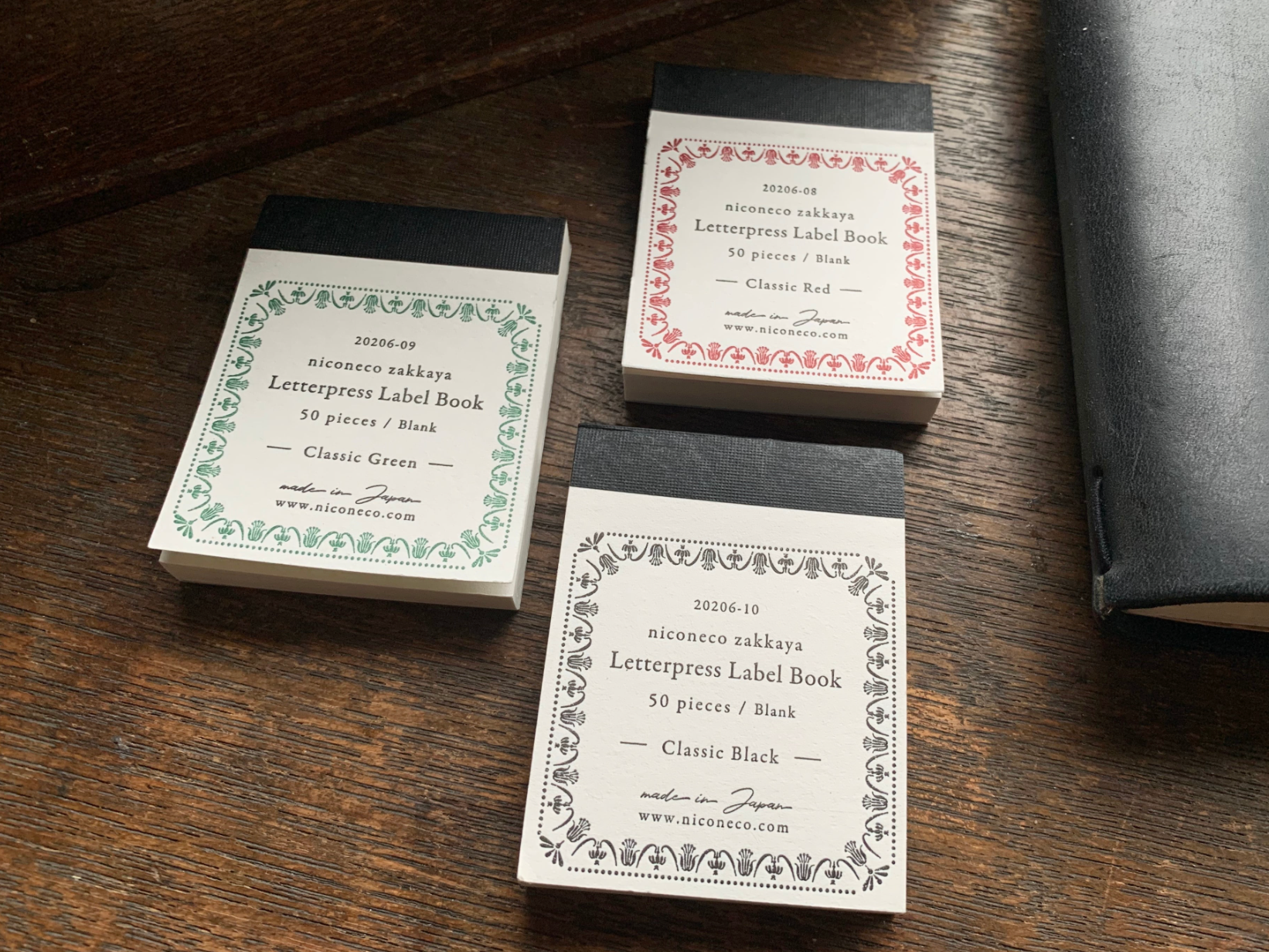 【活版印刷】Label book Vol.2(Classic Red)niconecoコラボ