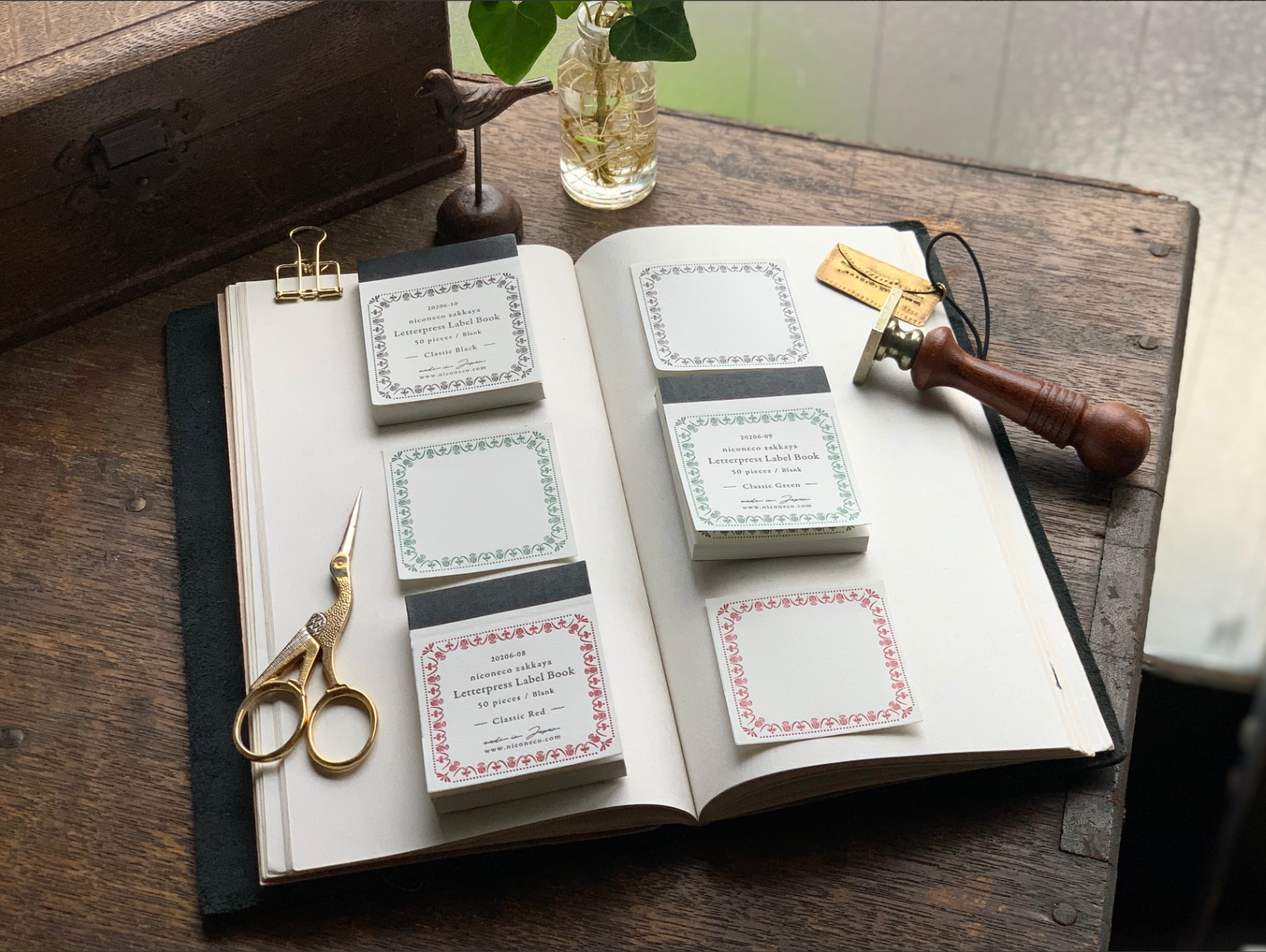 【活版印刷】Label book Vol.2(Classic Black)niconecoコラボ