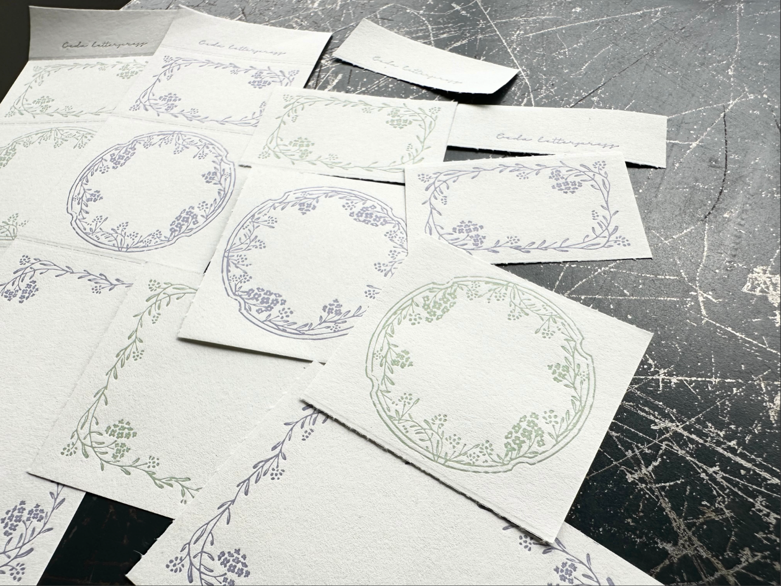 3pattern labelbook Noble 【Lavender&Sage】