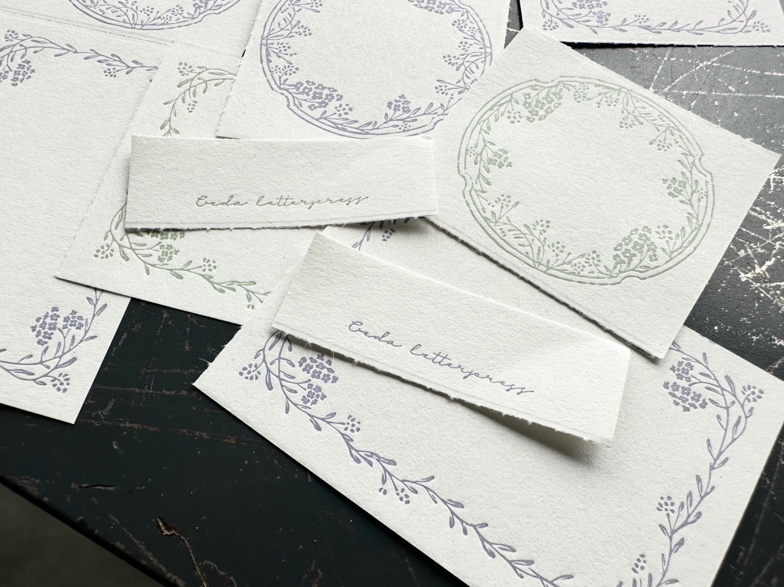 3pattern labelbook Noble 【Lavender&Sage】