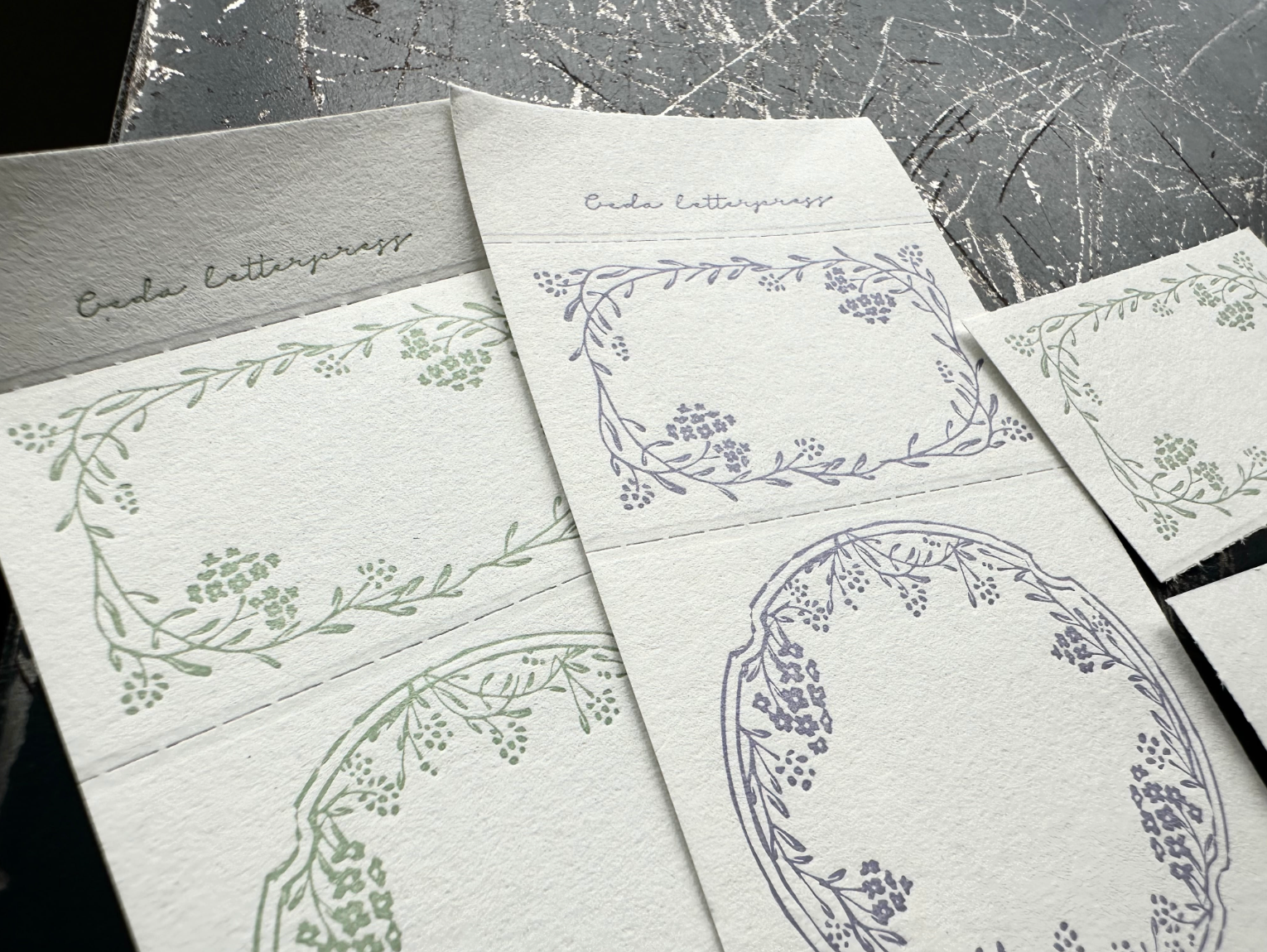 3pattern labelbook Noble 【Lavender&Sage】