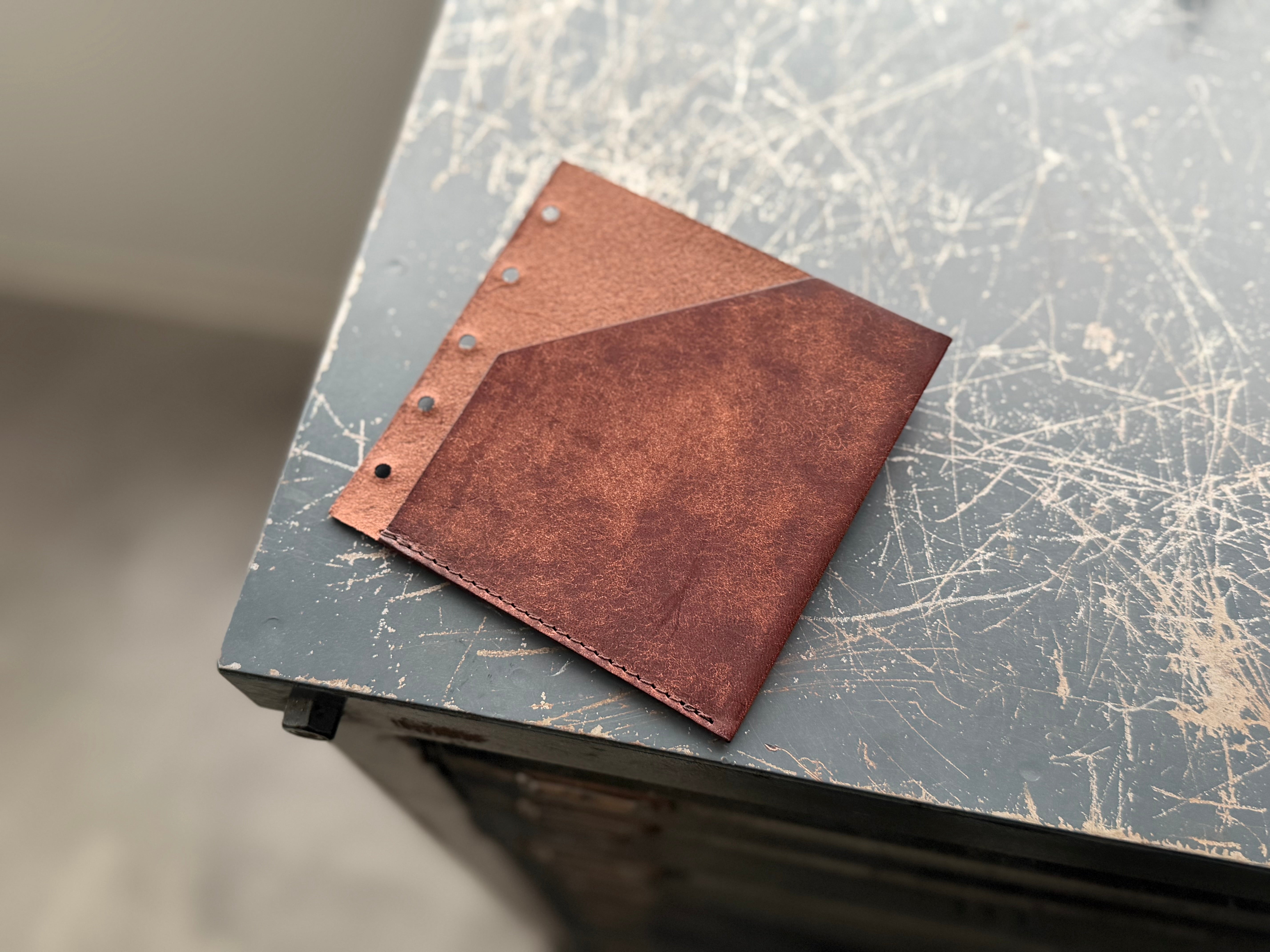 M5 square CARD CASE 【Dark brown】