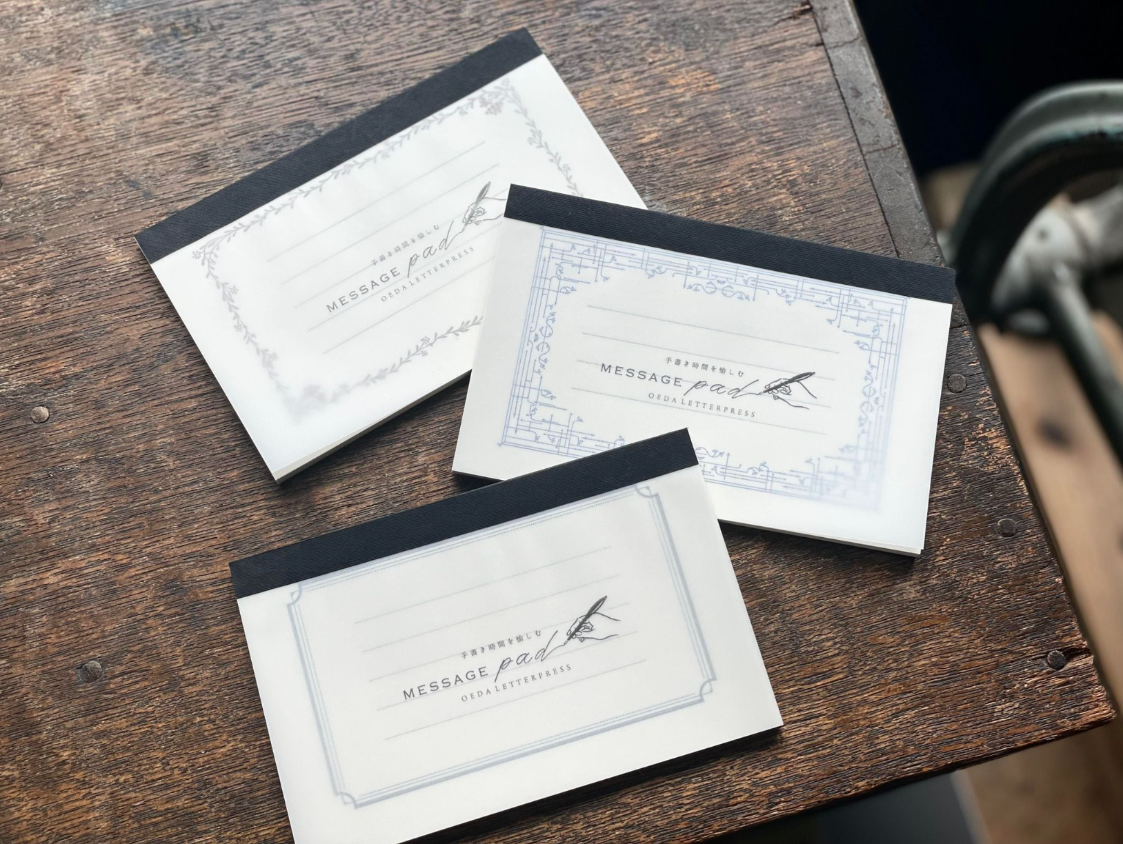 【活版印刷】Message pad [ Frame / Classic / Noble ]