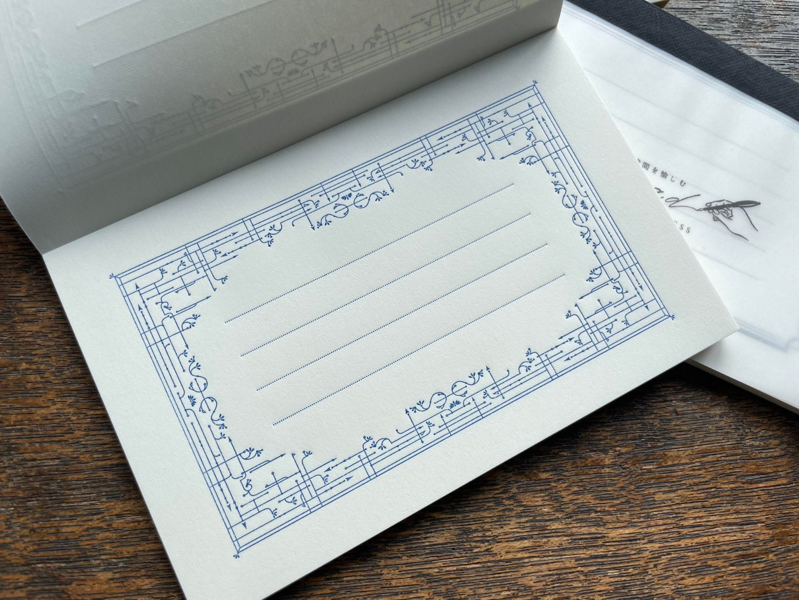 [Letterpress printing] Message pad [Frame / Classic / Noble]