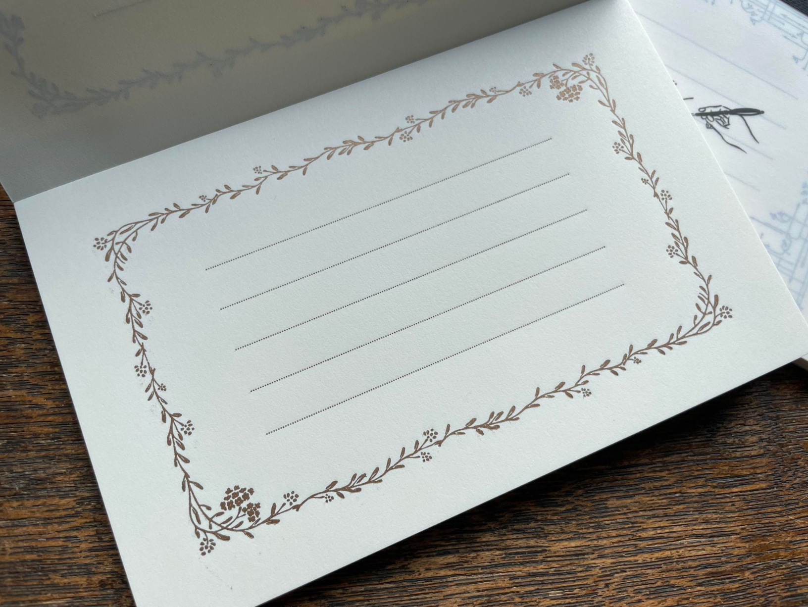 [Letterpress printing] Message pad [Frame / Classic / Noble]