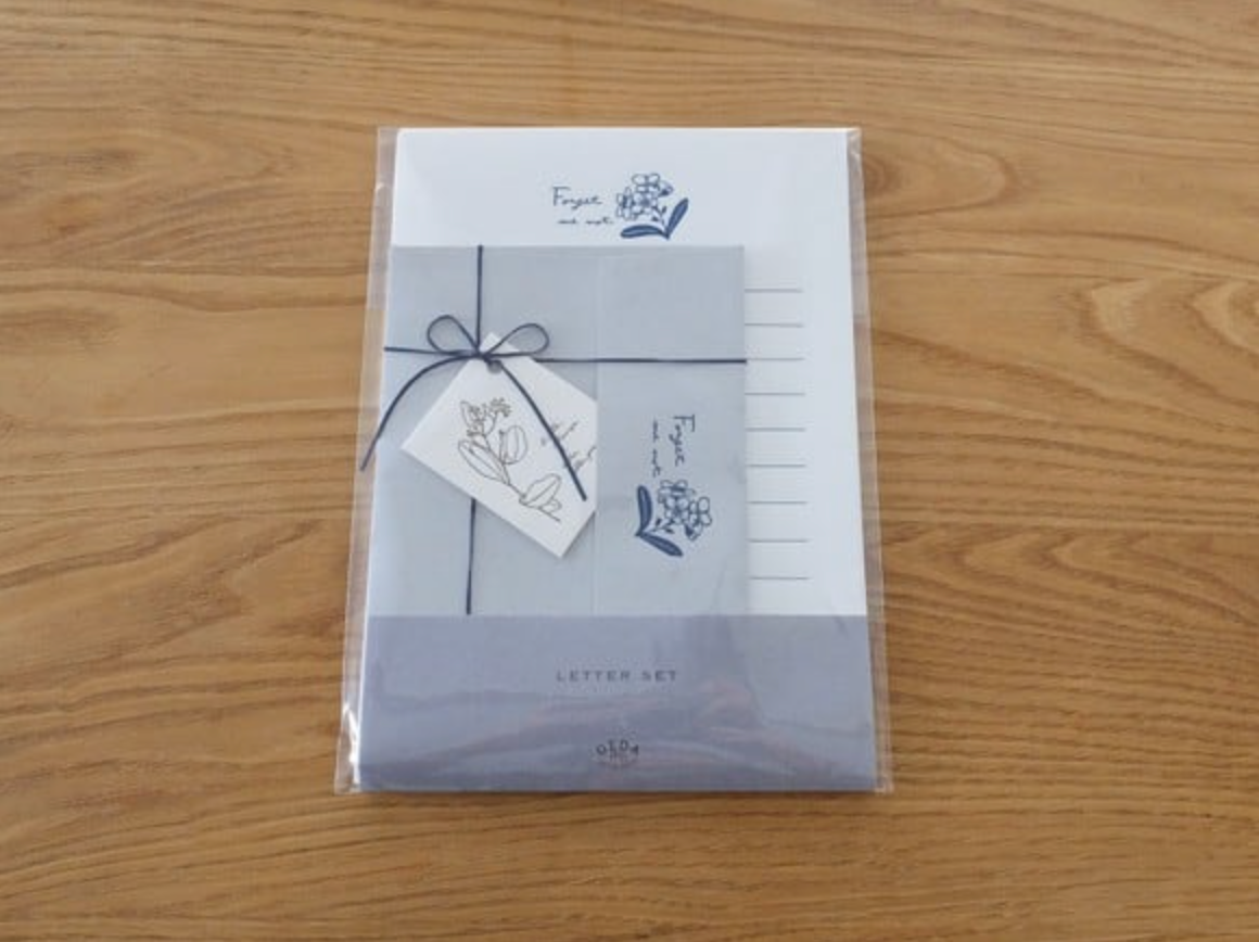 【活版印刷】Letter set [ 忘れな草 ]