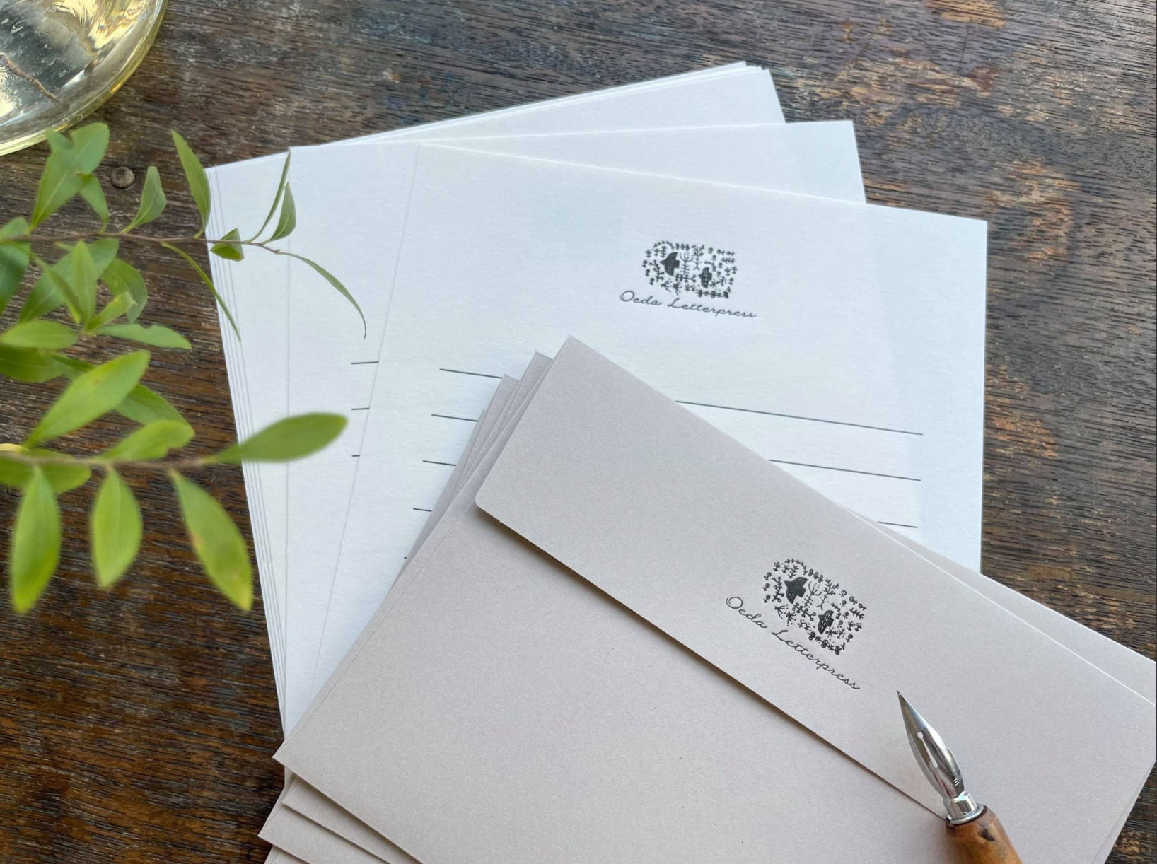 【活版印刷】Letter set [ forest ]