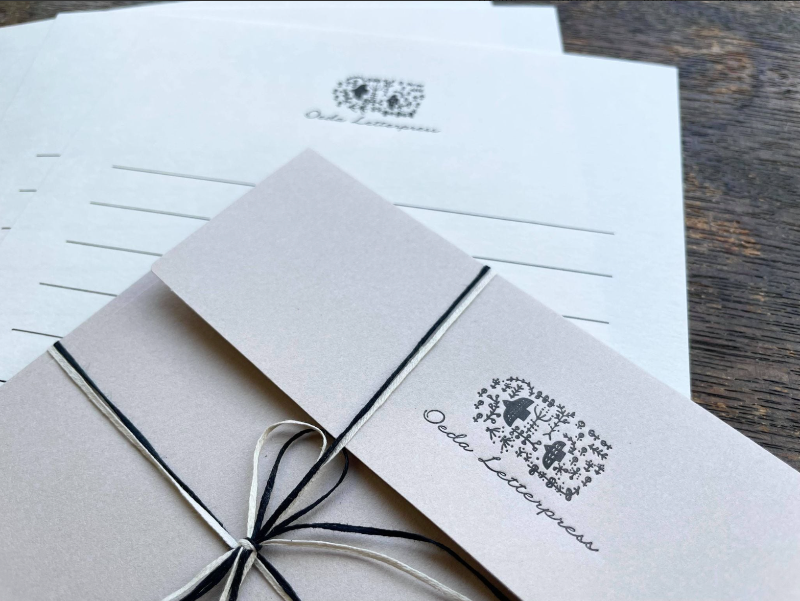 【活版印刷】Letter set [ forest ]