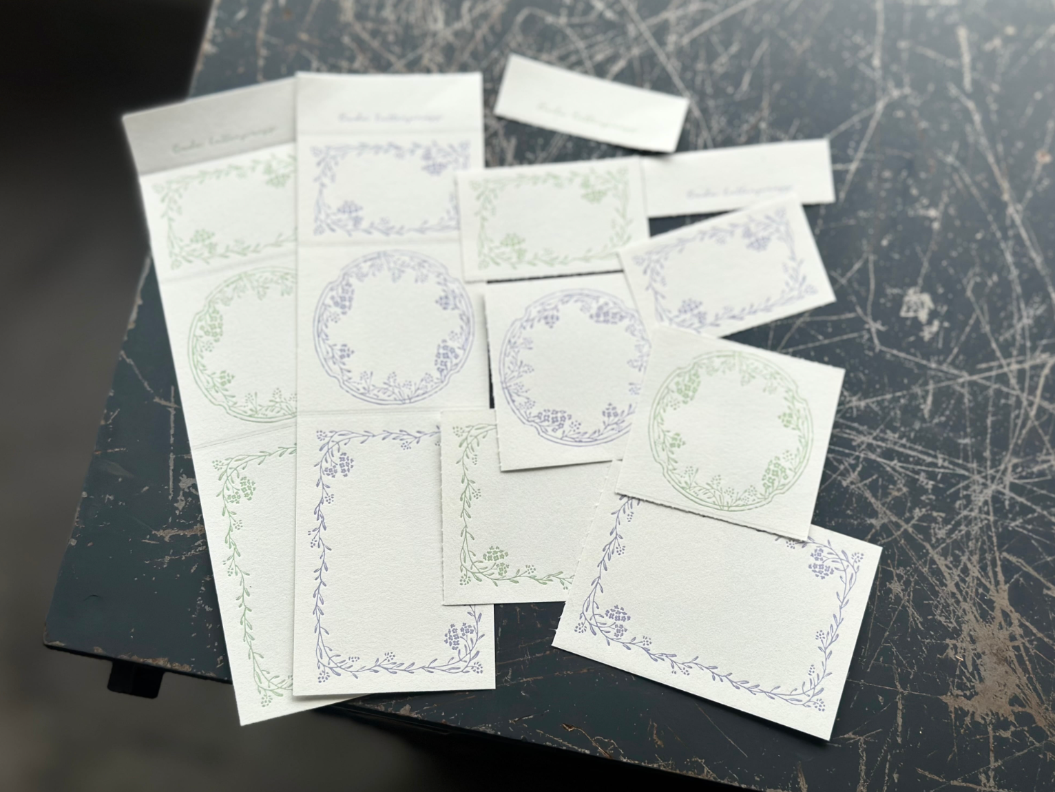 3pattern labelbook Noble 【Lavender&Sage】