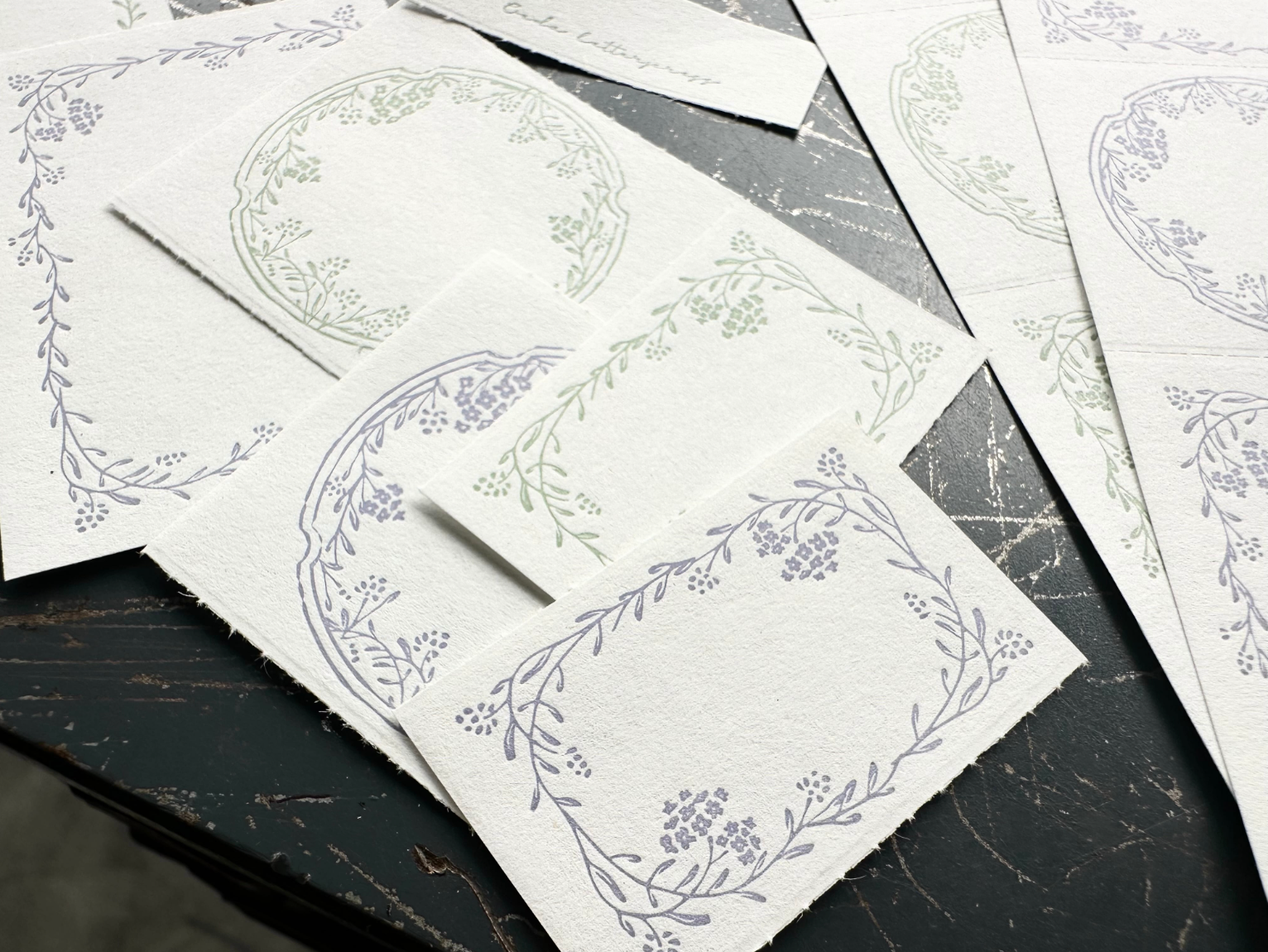3pattern labelbook Noble 【Lavender&Sage】