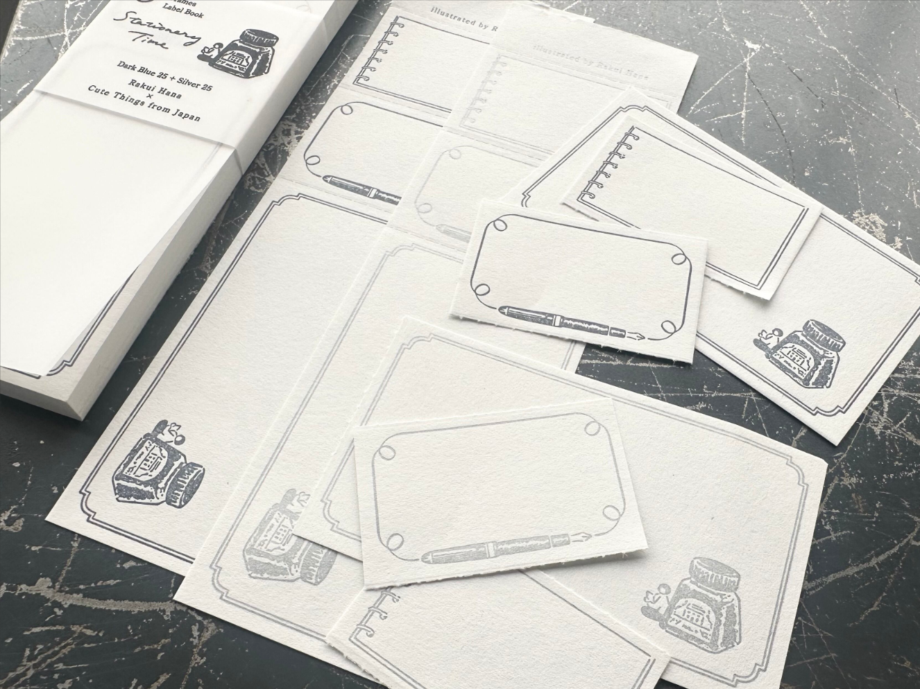 "Cute Things from Japan コラボ" Label book 【Coffee time/Stationery time】