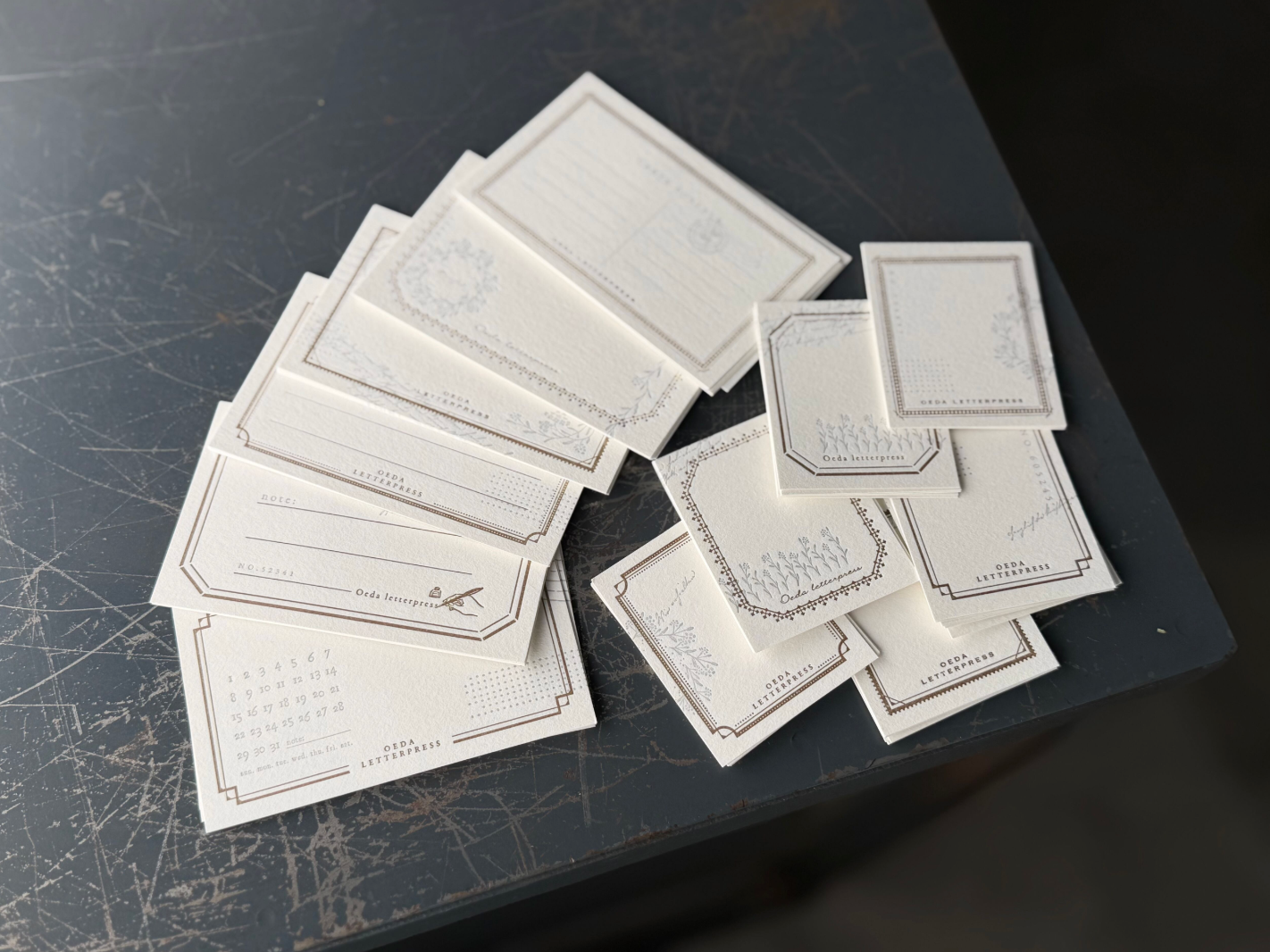 "Renewal" Assort card set / mellow silver （カード12種×6枚 計72枚入り）