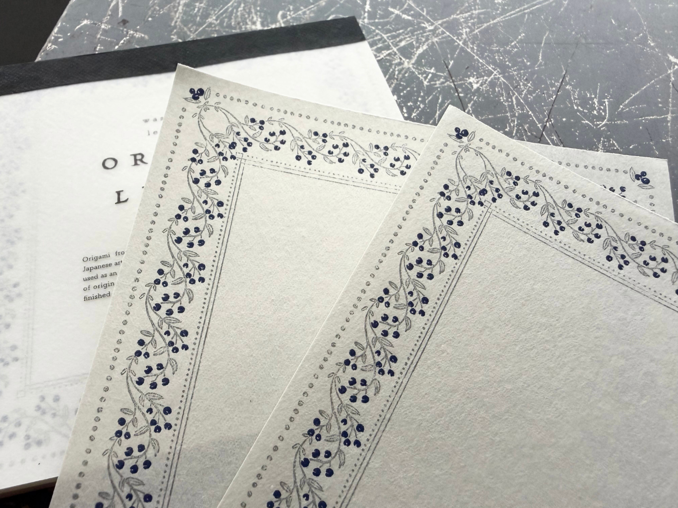 "NEW" Limited Edition ORIGAMI LETTER 【Blueberry color】