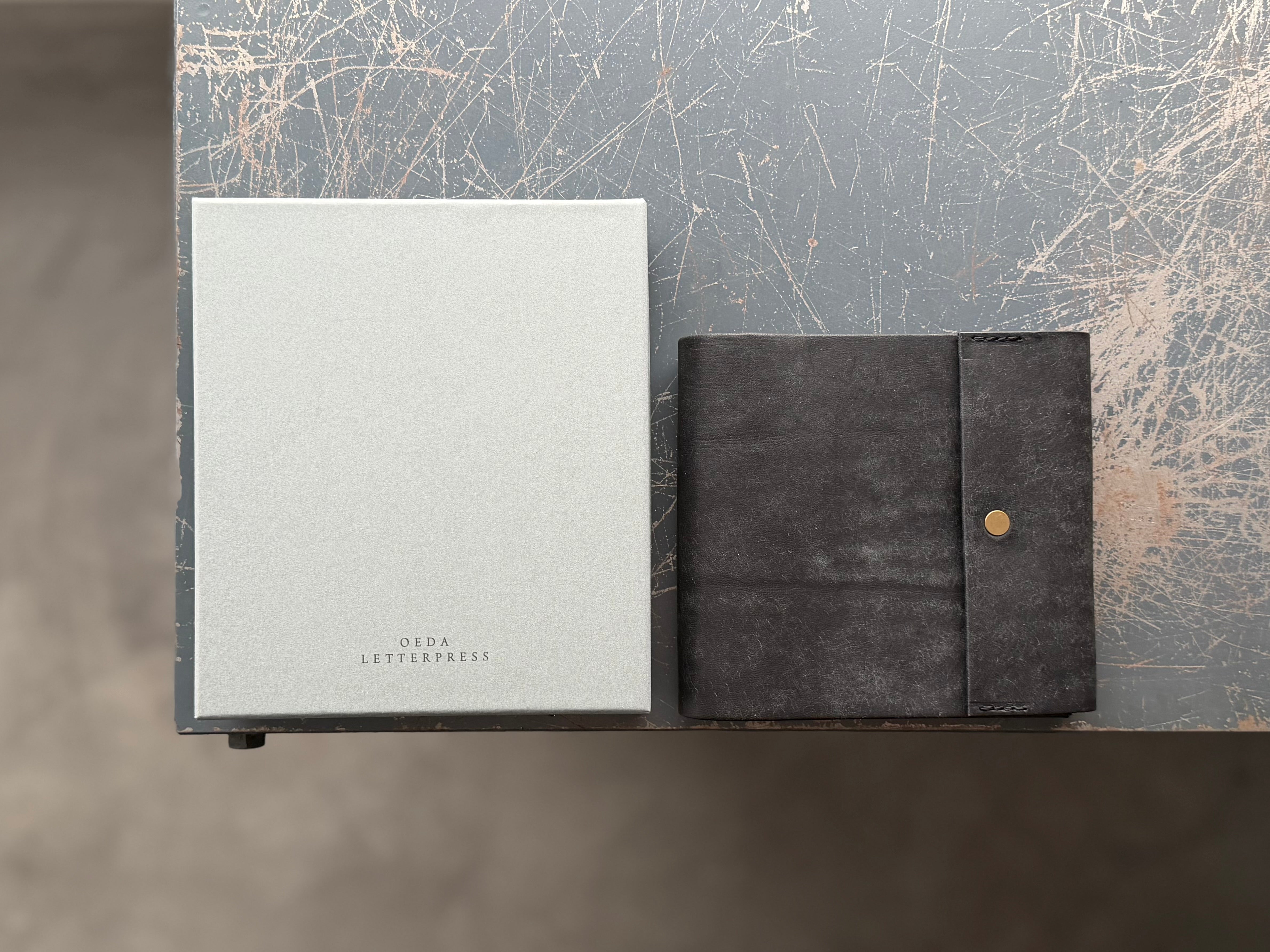 M5 square DIARY LEATHER COVER 【Black】