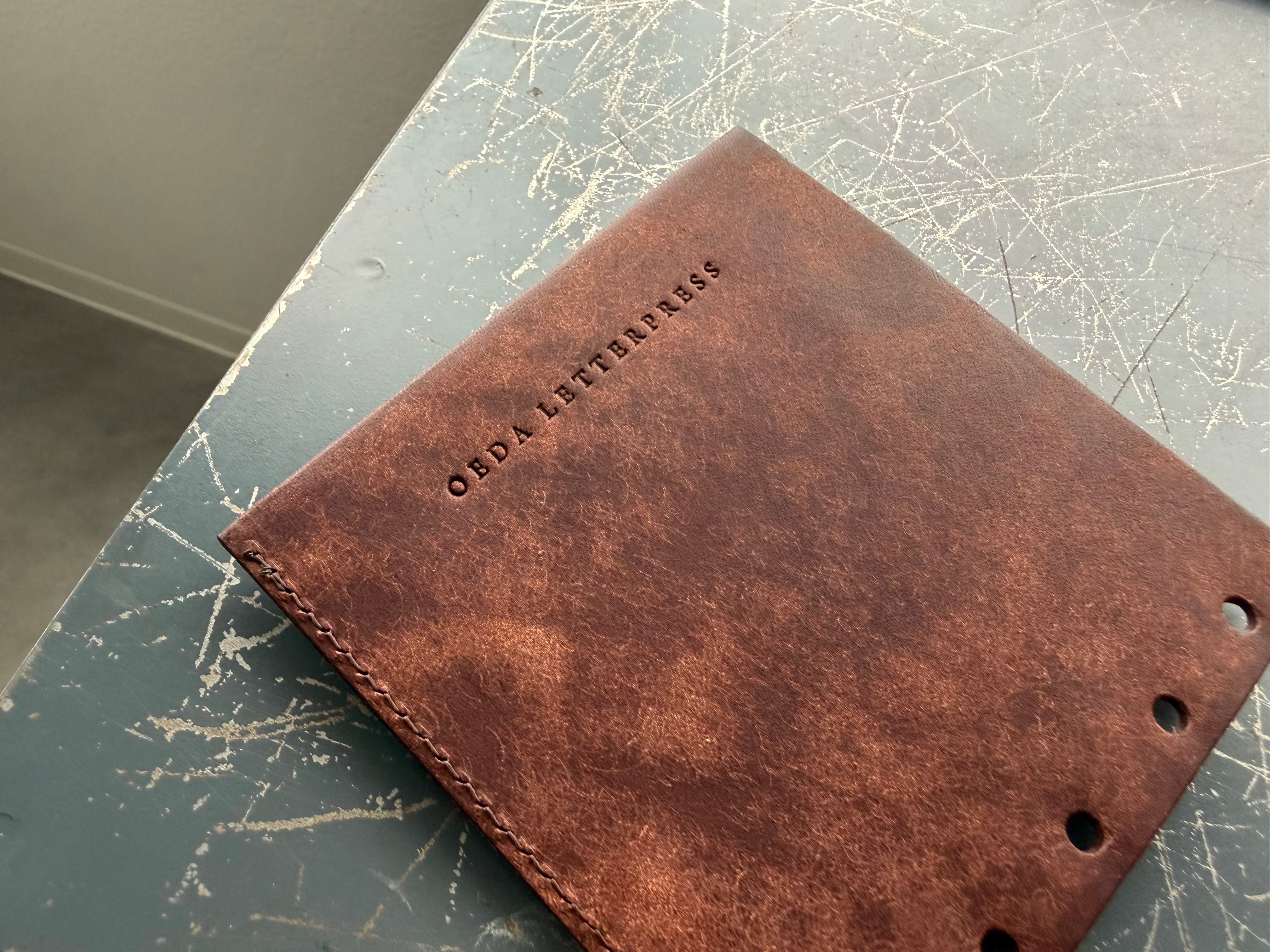 M5 square CARD CASE 【Dark brown】